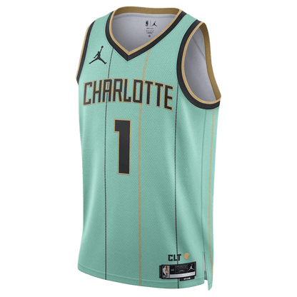 LaMelo Ball 1 Charlotte Hornets Mint City Edition Jersey - Elite Zone Sports