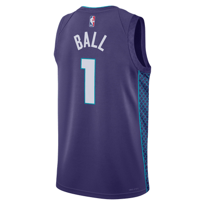 LaMelo Ball 1 Charlotte Hornets Purple Statement Jersey - Elite Zone Sports