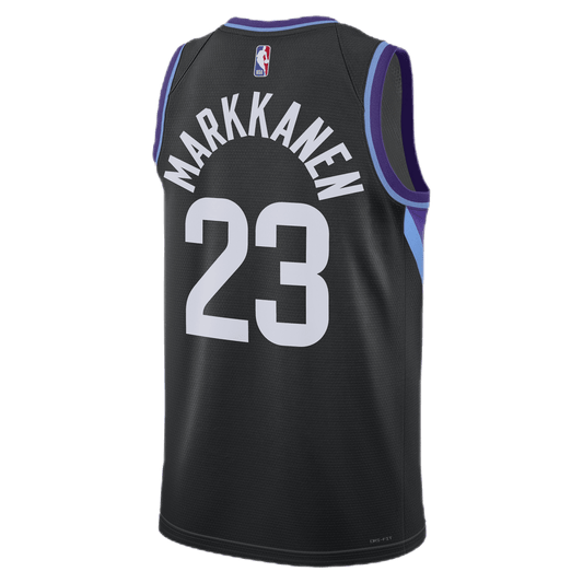 Lauri Markkanen 23 Utah Jazz Black Statement Jersey - Elite Zone Sports