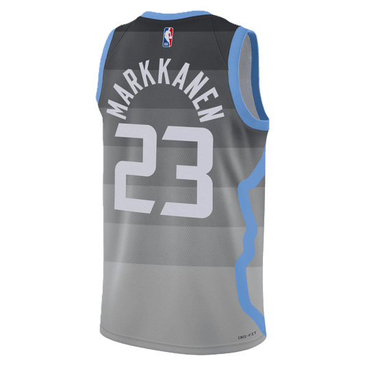 Lauri Markkanen 23 Utah Jazz Gray 2025/26 City Edition Jersey - Elite Zone Sports