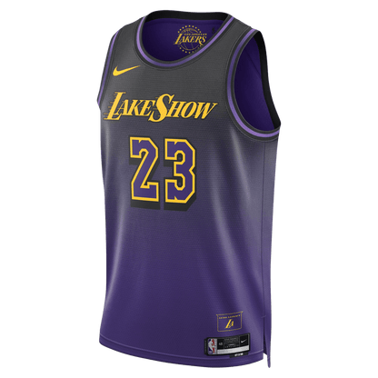 Lebron James 23 Los Angeles Lakers Purple City Edition Jersey - Elite Zone Sports