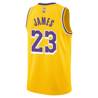 LeBron James 23 Los Angeles Lakers Yellow Icon Jersey - Elite Zone Sports