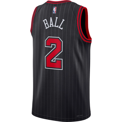 Lonzo Ball 2 Chicago Bulls Black Statement Jersey - Elite Zone Sports