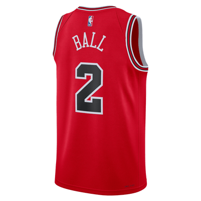 Lonzo Ball 2 Chicago Bulls Red Icon Jersey - Elite Zone Sports