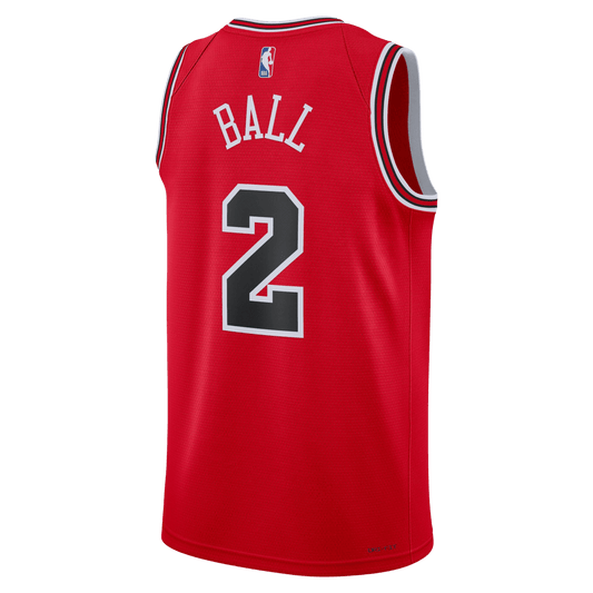 Lonzo Ball 2 Chicago Bulls Red Icon Jersey - Elite Zone Sports