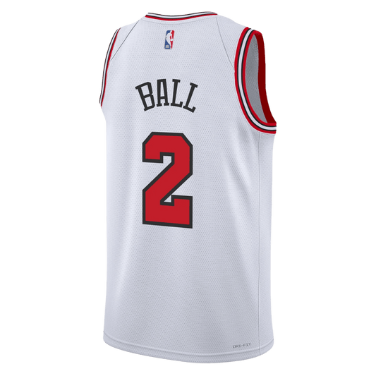 Lonzo Ball 2 Chicago Bulls White Association Jersey - Elite Zone Sports