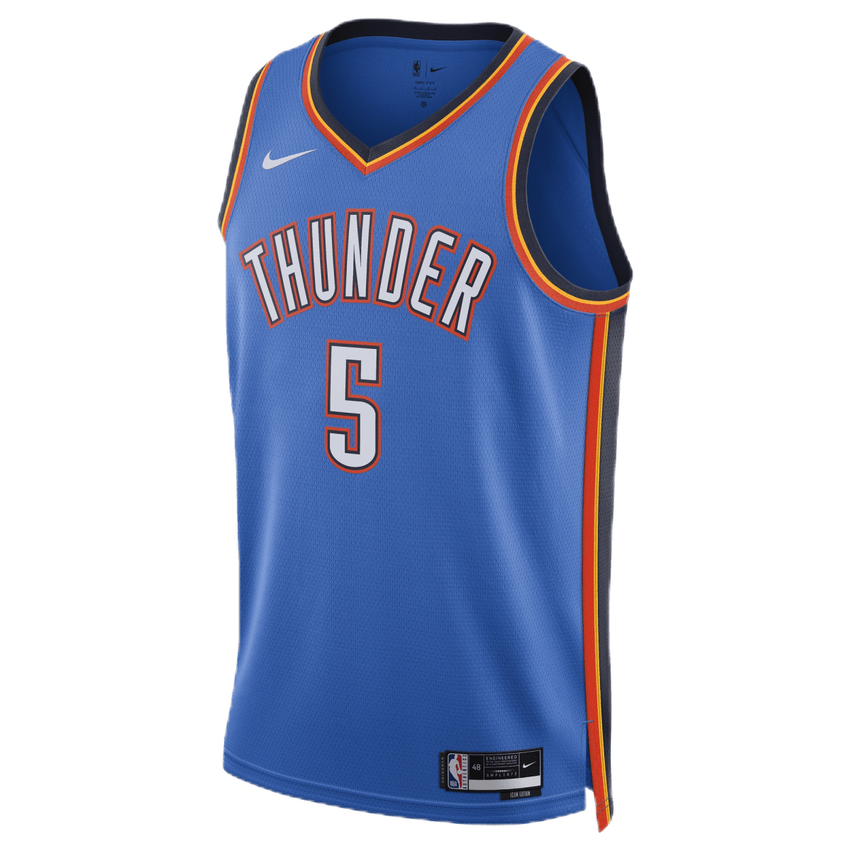Luguentz Dort 5 Oklahoma City Thunder Blue Icon Jersey - Elite Zone Sports