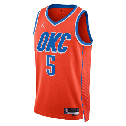 Luguentz Dort 5 Oklahoma City Thunder Orange Statement Jersey - Elite Zone Sports