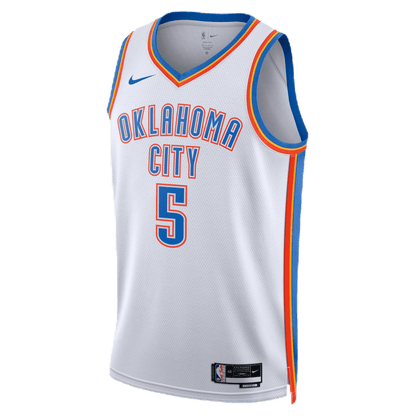 Luguentz Dort 5 Oklahoma City Thunder White Association Jersey - Elite Zone Sports