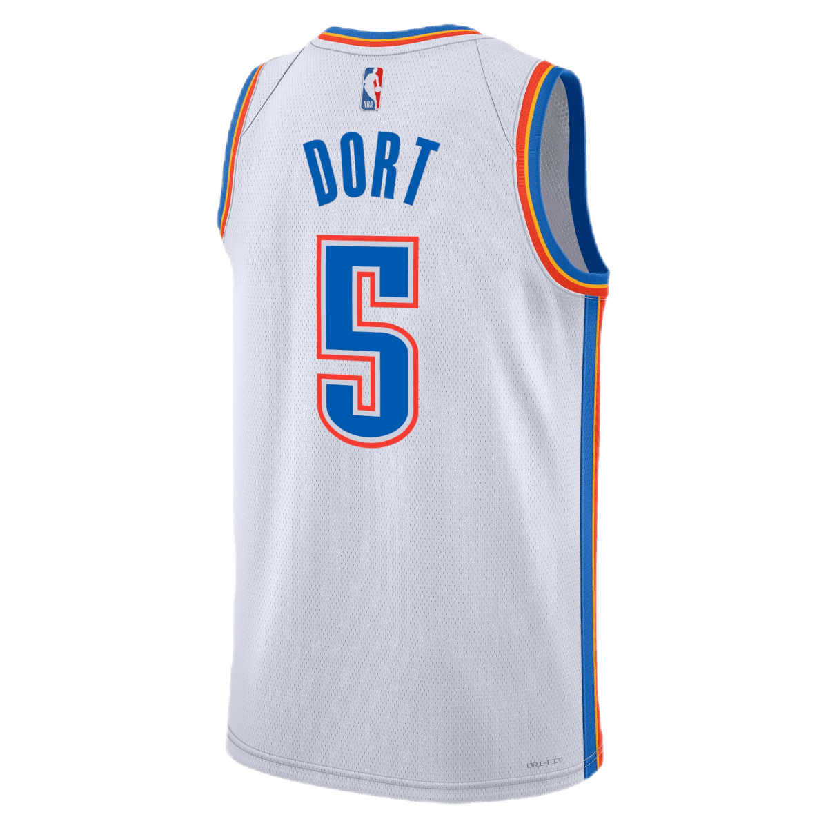 Luguentz Dort 5 Oklahoma City Thunder White Association Jersey - Elite Zone Sports