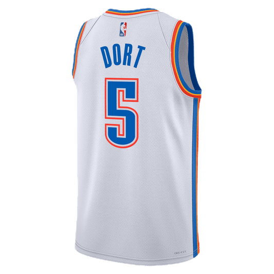 Luguentz Dort 5 Oklahoma City Thunder White Association Jersey - Elite Zone Sports
