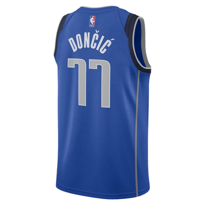 Luka Dončić 77 Dallas Mavericks Blue Icon Jersey - Elite Zone Sports