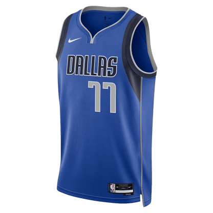 Luka Dončić 77 Dallas Mavericks Blue Icon Jersey - Elite Zone Sports