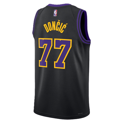 Luka Dončić 77 Los Angeles Lakers Black 2025/26 City Edition Jersey - Elite Zone Sports