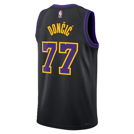 Luka Dončić 77 Los Angeles Lakers Black 2025/26 City Edition Jersey - Elite Zone Sports