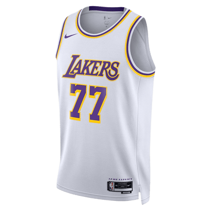 Luka Dončić 77 Los Angeles Lakers White Association Jersey - Elite Zone Sports