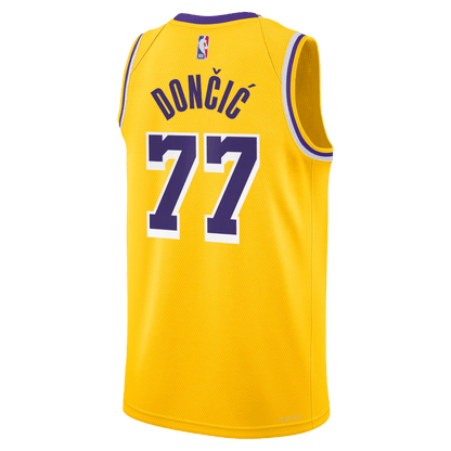 Luka Dončić 77 Los Angeles Lakers Yellow Icon Jersey - Elite Zone Sports