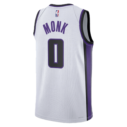 Malik Monk 0 Sacramento Kings White Association Jersey - Elite Zone Sports