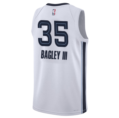 Marvin Bagley III 35 Memphis Grizzlies White Association Jersey - Elite Zone Sports