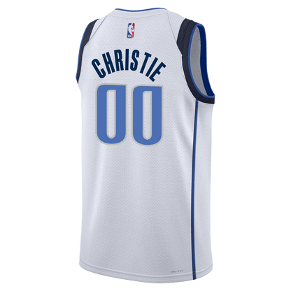 Max Christie 00 Dallas Mavericks White Association Jersey - Elite Zone Sports