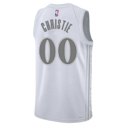 Max Christie 00 Dallas Mavericks White City Edition Jersey - Elite Zone Sports