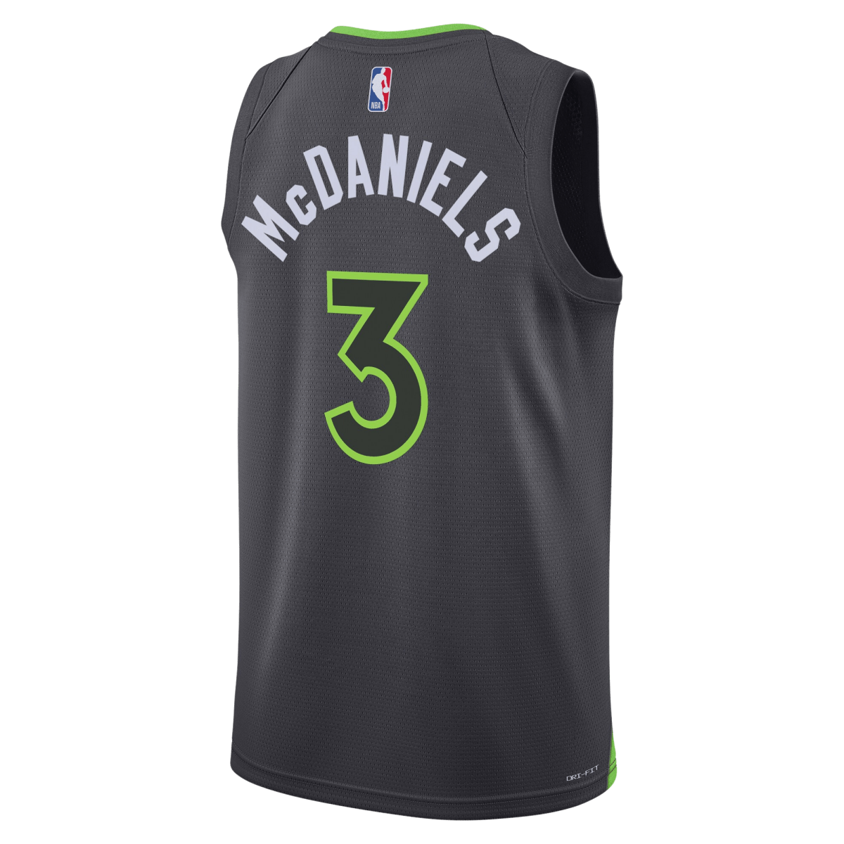 McDaniels 3 Minnesota Timberwolves Charcoal Statement Jersey - Elite Zone Sports