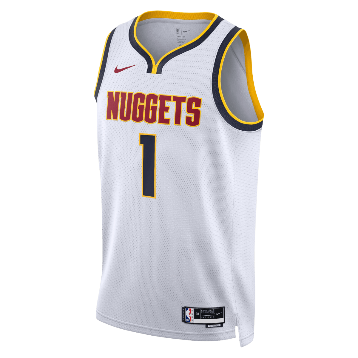 Michael Porter Jr. 1 Denver Nuggets White Association Jersey - Elite Zone Sports