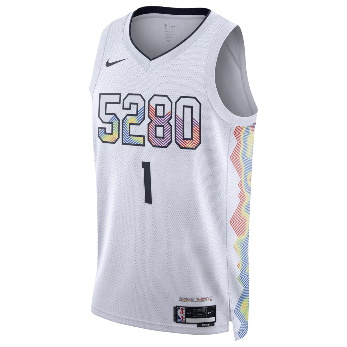 Michael Porter Jr. 1 Denver Nuggets White City Edition Jersey - Elite Zone Sports
