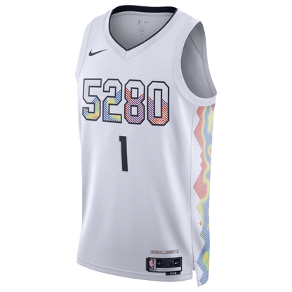 Michael Porter Jr. 1 Denver Nuggets White City Edition Jersey - Elite Zone Sports
