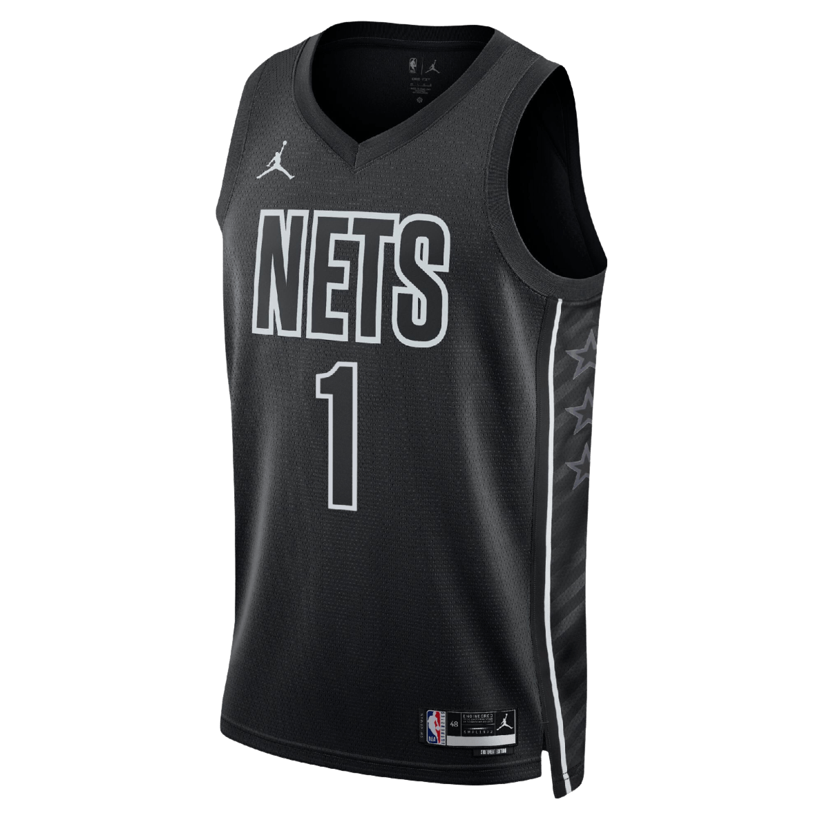 Mikal Bridges 1 Brooklyn Nets Black Statement Jersey - Elite Zone Sports