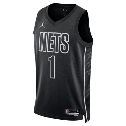 Mikal Bridges 1 Brooklyn Nets Black Statement Jersey - Elite Zone Sports