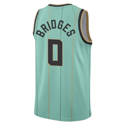 Miles Bridges 0 Charlotte Hornets Mint City Edition Jersey - Elite Zone Sports