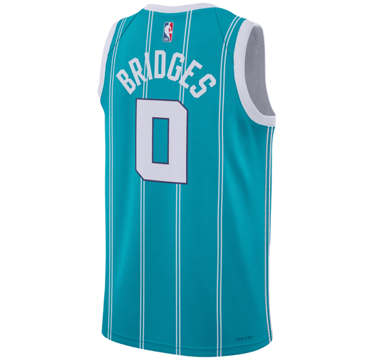 Miles Bridges 0 Charlotte Hornets Teal Icon Jersey - Elite Zone Sports