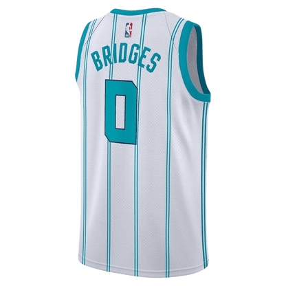 Miles Bridges 0 Charlotte Hornets White Association Jersey - Elite Zone Sports