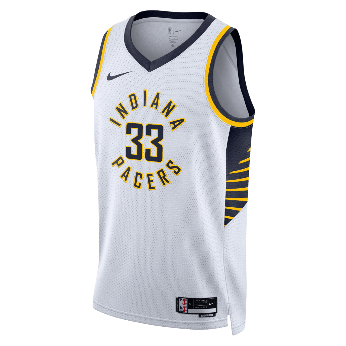 Myles Turner 33 Indiana Pacers White Association Jersey - Elite Zone Sports
