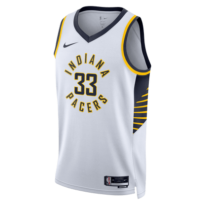 Myles Turner 33 Indiana Pacers White Association Jersey - Elite Zone Sports