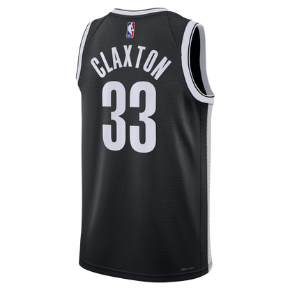 Nicolas Claxton 33 Brooklyn Nets Black Icon Jersey - Elite Zone Sports