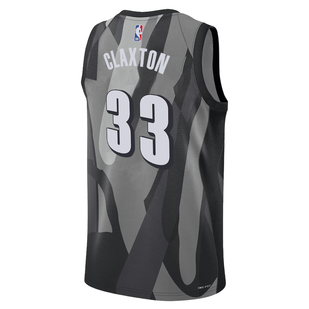 Nicolas Claxton 33 Brooklyn Nets Grey City Edition Jersey - Elite Zone Sports