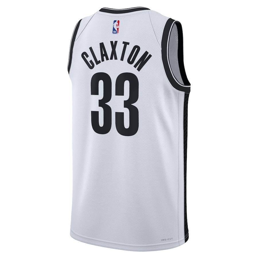 Nicolas Claxton 33 Brooklyn Nets White Association Jersey - Elite Zone Sports
