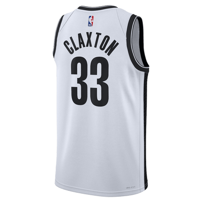 Nicolas Claxton 33 Brooklyn Nets White Association Jersey - Elite Zone Sports