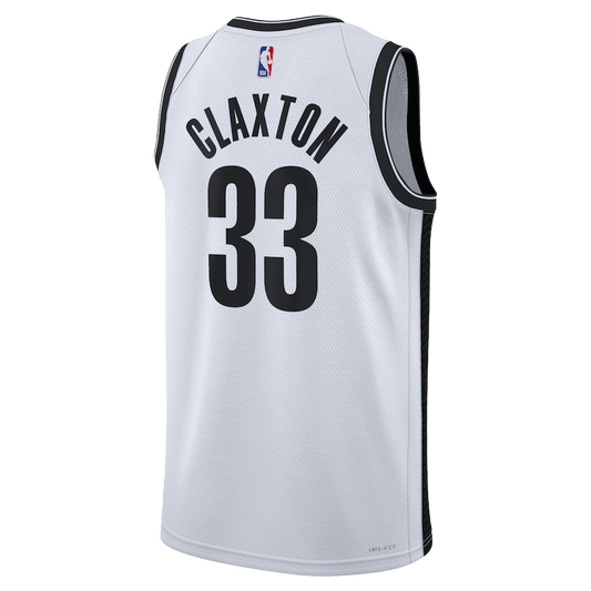 Nicolas Claxton 33 Brooklyn Nets White Association Jersey - Elite Zone Sports