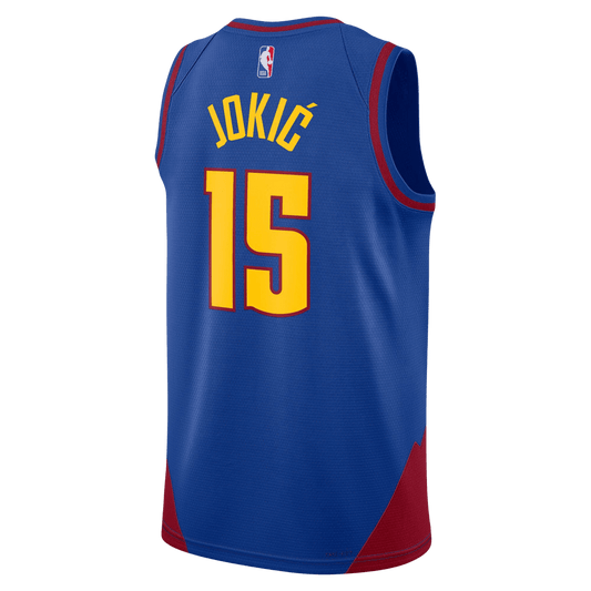 Nikola Jokić 15 Denver Nuggets Blue Statement Jersey - Elite Zone Sports