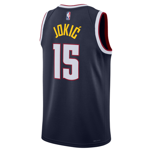 Nikola Jokić 15 Denver Nuggets Navy Icon Jersey - Elite Zone Sports