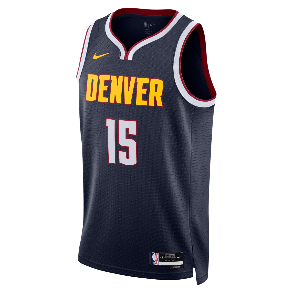 Nikola Jokić 15 Denver Nuggets Navy Icon Jersey - Elite Zone Sports