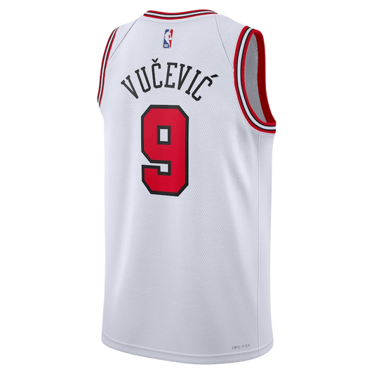 Nikola Vučević 9 Chicago Bulls White Association Jersey - Elite Zone Sports