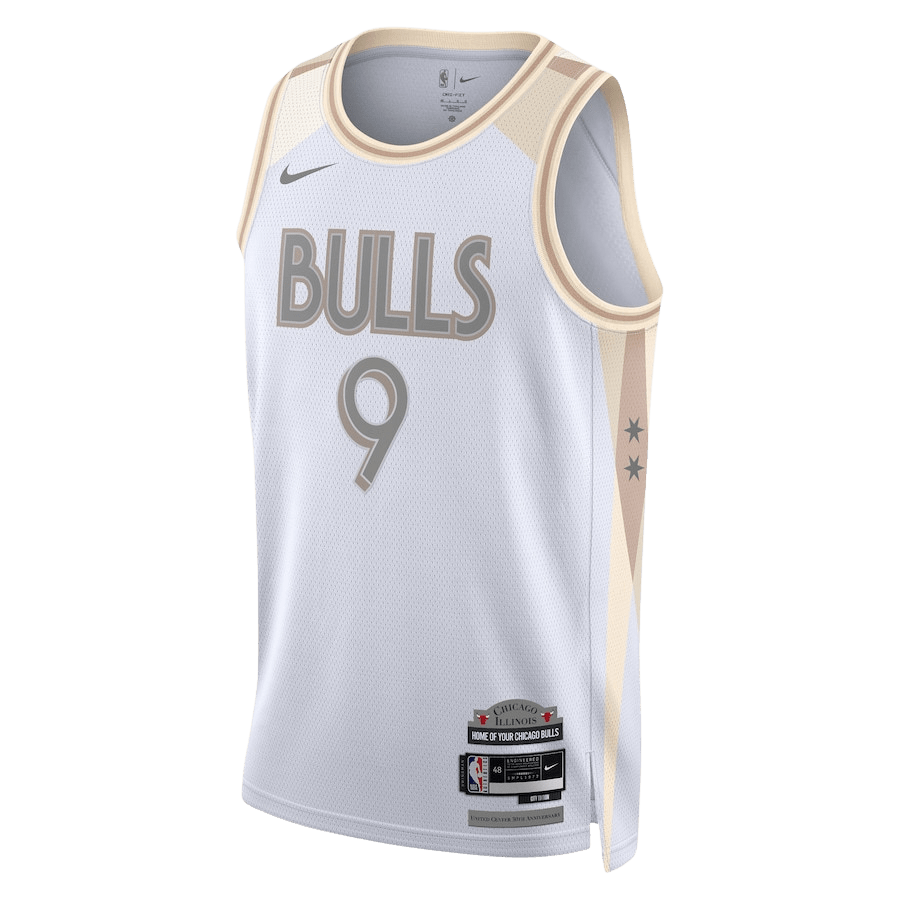 Nikola Vučević 9 Chicago Bulls White City Edition Jersey - Elite Zone Sports