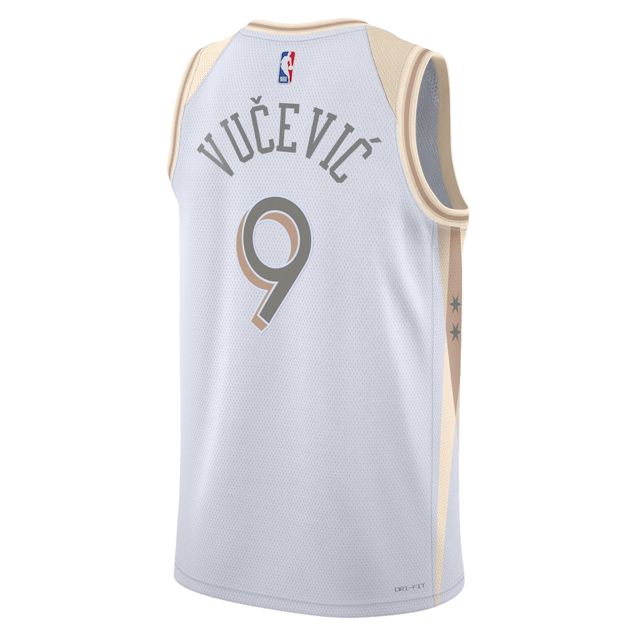 Nikola Vučević 9 Chicago Bulls White City Edition Jersey - Elite Zone Sports