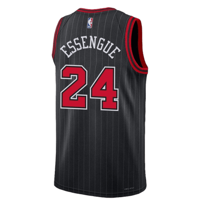 Noa Essengue 24 Chicago Bulls Black Statement Jersey - Elite Zone Sports