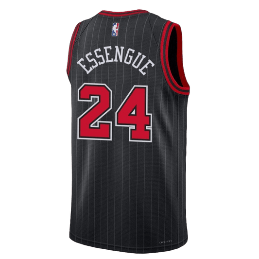 Noa Essengue 24 Chicago Bulls Black Statement Jersey - Elite Zone Sports