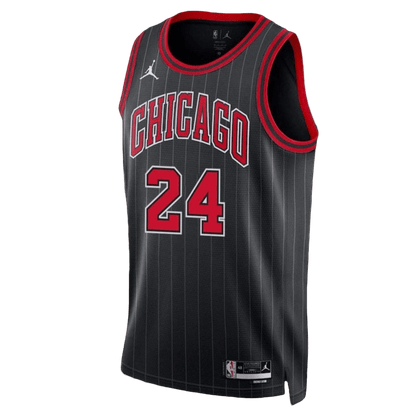 Noa Essengue 24 Chicago Bulls Black Statement Jersey - Elite Zone Sports